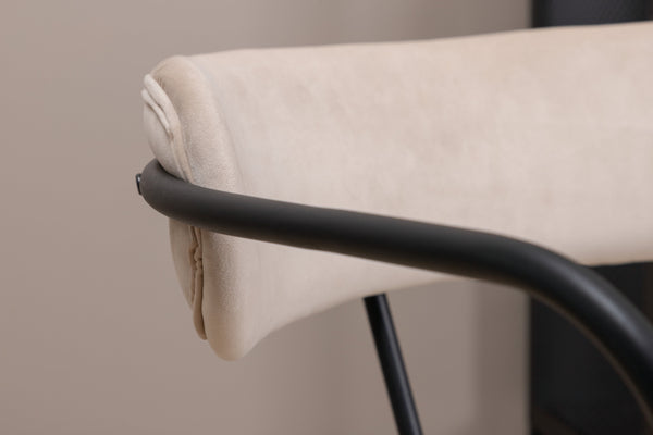 Fåtölj DUFFY Sammet 67x69x68cm-Beige