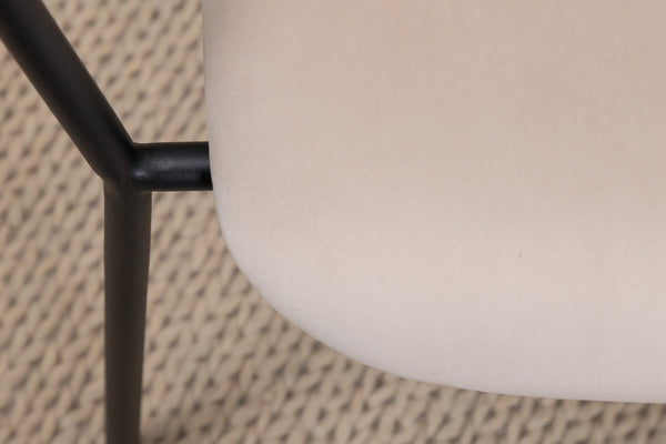 Fåtölj DUFFY Sammet 67x69x68cm-Beige