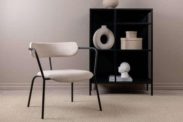 Fåtölj DUFFY Sammet 67x69x68cm-Beige