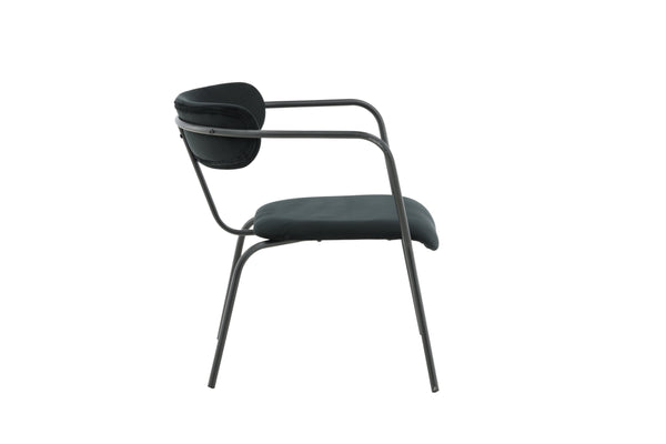 Fåtölj DUFFY Sammet 66x95x108cm-Svart