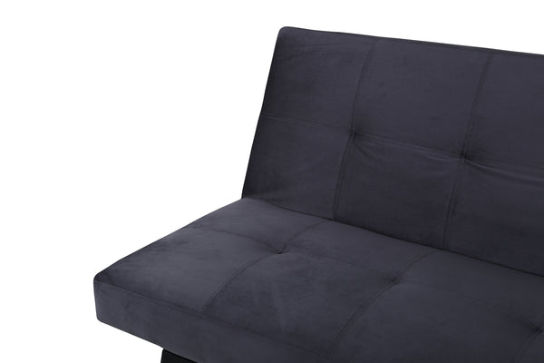 Bäddsoffa BODIL  Sammet Mörkgrå