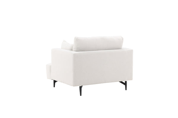 Fåtölj SOFIA Linne i Polyester Beige
