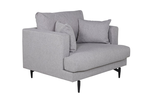 Fåtölj SOFIA Polyester 92x82x108cm-Grå