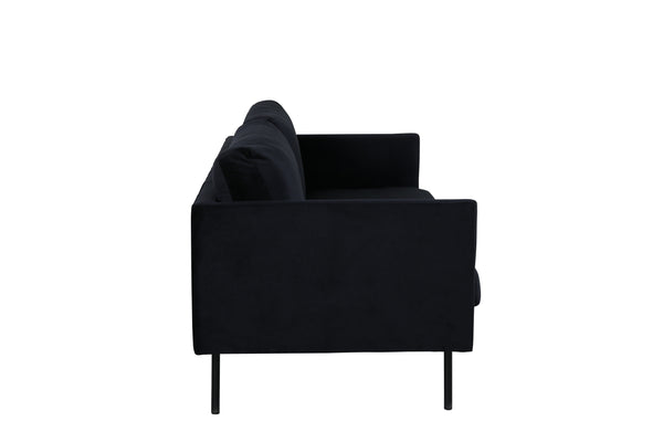 2-Sits Soffa ZOOM Sammet Svart