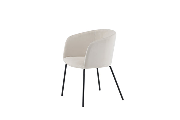 Matstolar BERIT Sammet 78x55x55cm Beige-1st