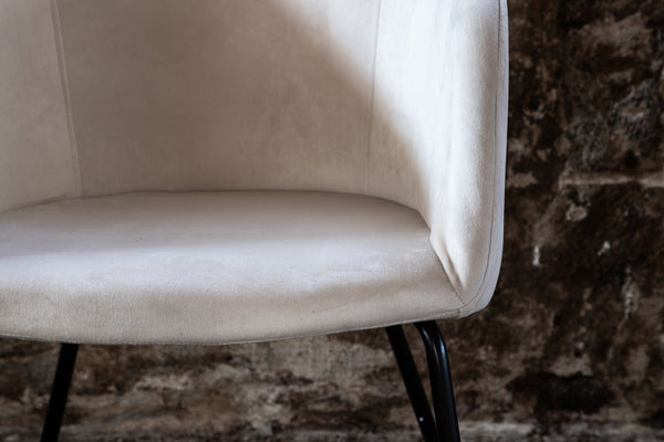 Matstolar BERIT Sammet 78x55x55cm Beige-1st