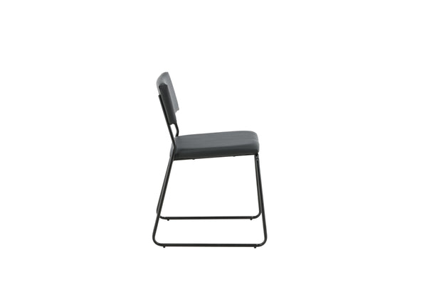 Matstolar KENTH PU 76x40x52cm Svart-2st