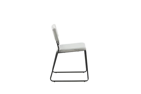 Matstolar KENTH Sammet 76x40x52cm Grå-2st