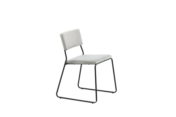 Matstolar KENTH Sammet 76x40x52cm Grå-2st