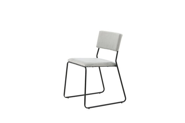 Matstolar KENTH Sammet 76x40x52cm Grå-2st