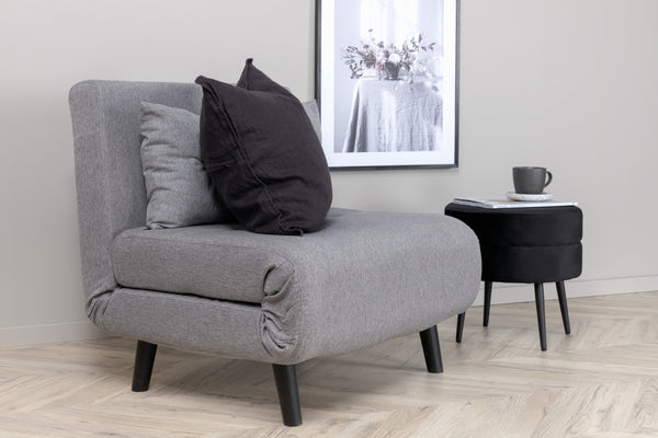 Bäddsoffa VICKY Polyester Grå