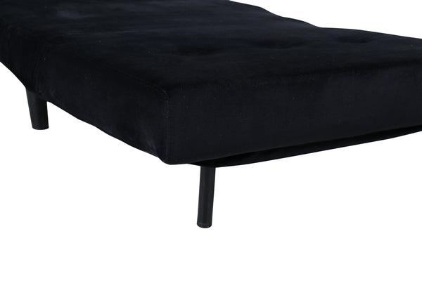 Bäddsoffa VICKY Sammet Svart