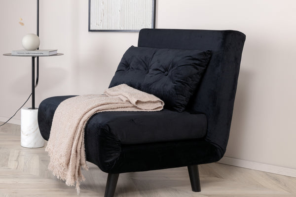 Bäddsoffa VICKY Sammet Svart