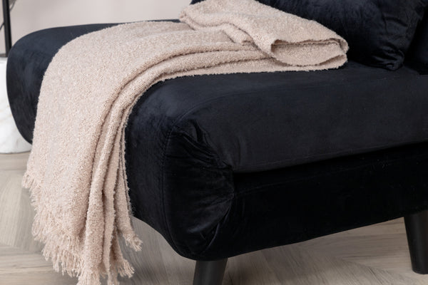 Bäddsoffa VICKY Sammet Svart