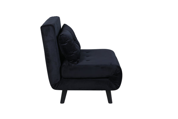 Bäddsoffa VICKY Sammet Svart