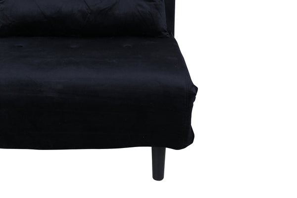 Bäddsoffa VICKY Sammet Svart