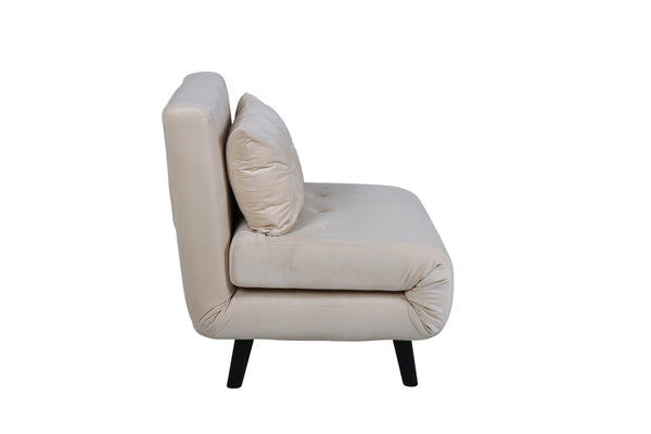 Bäddsoffa VICKY Sammet Beige