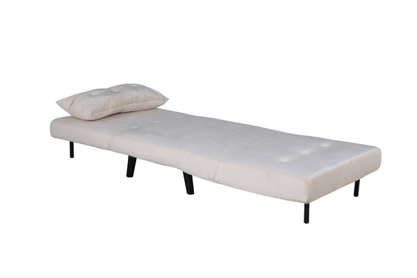 Bäddsoffa VICKY Sammet Beige