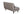 Bäddsoffa VICKY Polyester Beige