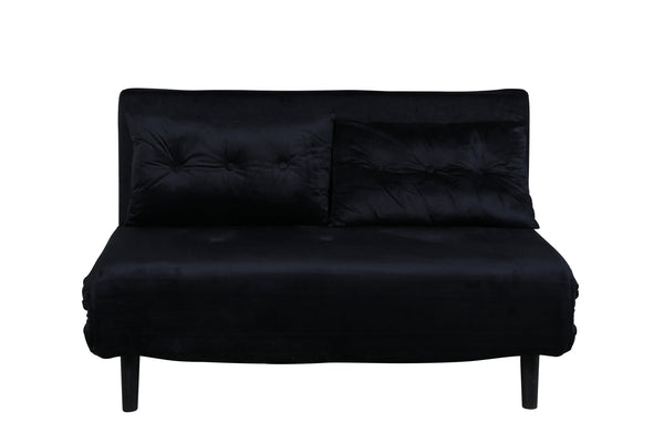 Bäddsoffa VICKY Sammet Svart