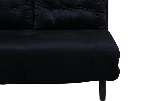 Bäddsoffa VICKY Sammet Svart