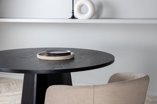 Matbord BOOTCUT MDF ⌀110 Svart