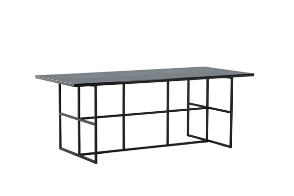 MATBORD LEIF Glas 90x200 cm-Svart