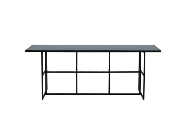 MATBORD LEIF Glas 90x200 cm-Svart