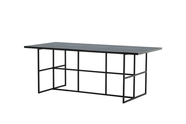 MATBORD LEIF Glas 90x200 cm-Svart