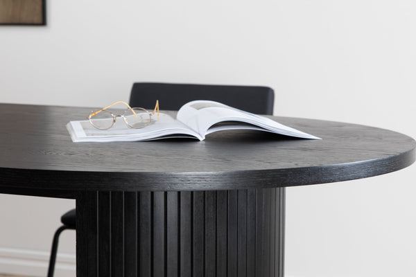 MATBORD BIANCA Veneer 90x200 cm-Svart