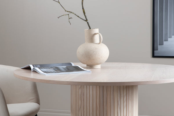 MATBORD BIANCA Veneer ⌀110 Vitputsad