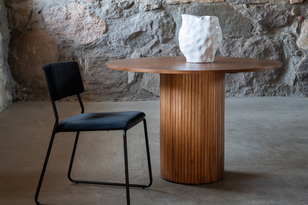 Matbord BIANCA Veneer ⌀110 Valnöt