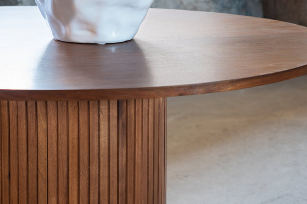 Matbord BIANCA Veneer ⌀110 Valnöt