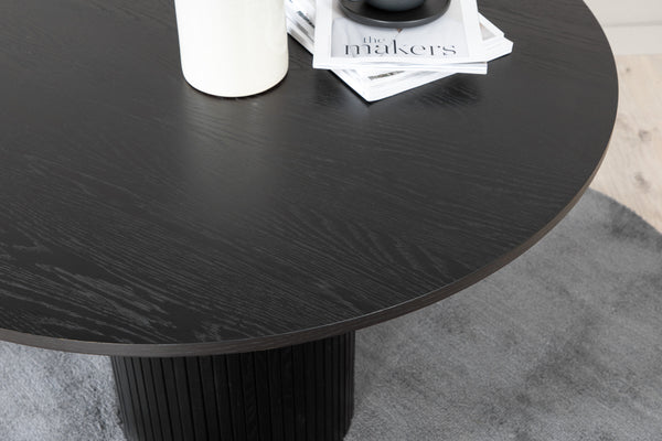 Matbord BIANCA Veneer ⌀110 Svart