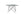 Soffbord TRISTAR 80x80cm-Glas Vit