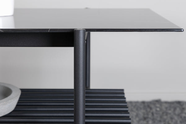 Soffbord VON STAF 120x60cm-Glas Svart