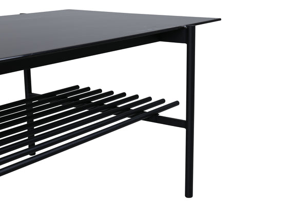 Soffbord VON STAF 120x60cm-Glas Svart
