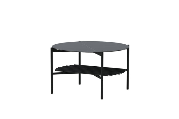 Soffbord VON STAF ⌀80cm-Glas Svart