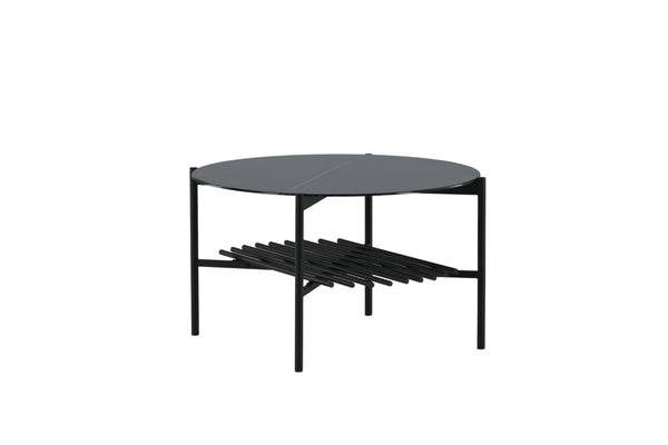 Soffbord VON STAF ⌀80cm-Glas Svart