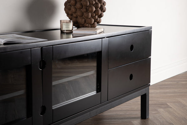 Byrå ALCOA MDF 150x,5 cm-Svart