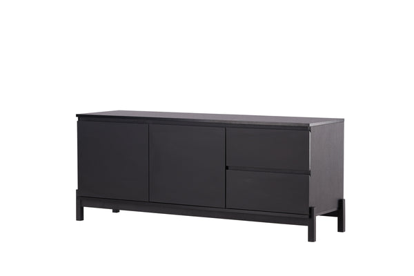 Bureau CORPUS Pappel 135x56 cm-Schwarz