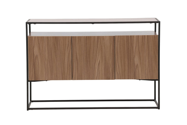 Skåp KINGSPORT Poppel 120x80 cm-Valnöt
