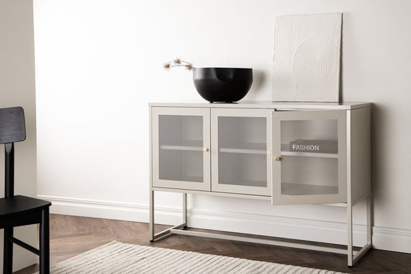 Skåp MALLA Stål 120x80 cm-Beige