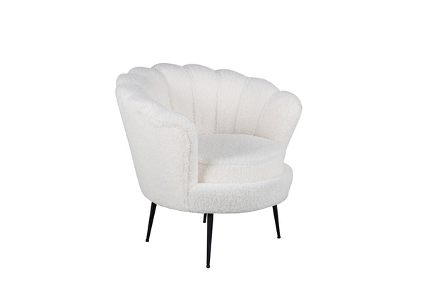 Fåtölj CALAIS Teddy 77x76x83cm-Vit