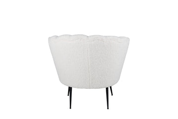Fåtölj CALAIS Teddy 77x76x83cm-Vit
