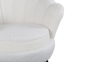 Fåtölj CALAIS Teddy 77x76x83cm-Vit