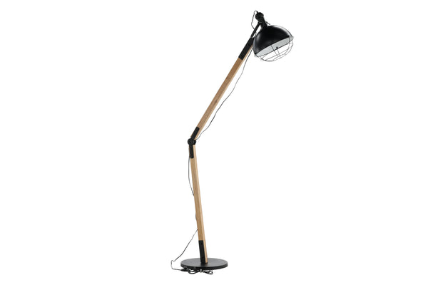 Golvlampa KICK Stål E27-Svart