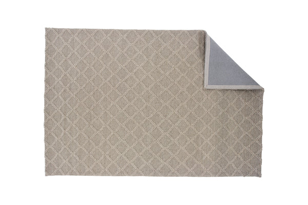 Rektangulär matta CLOUDY Ull 230x160cm-Beige