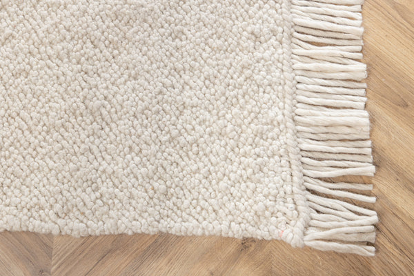 Rektangulär matta BETINA Ull 300x200cm-Vit