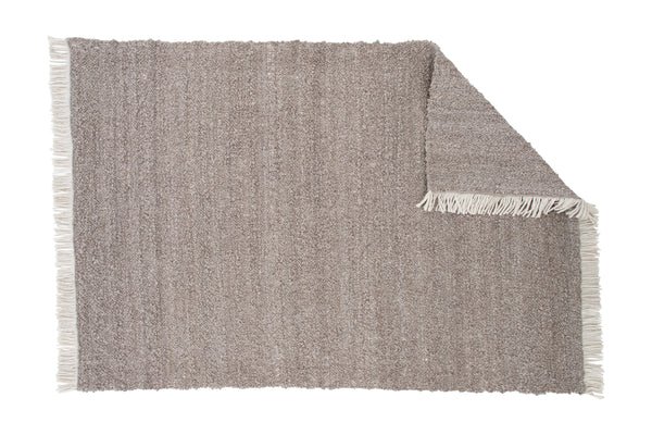 Rectangular rug BETINA Wool 300x200cm-Brown